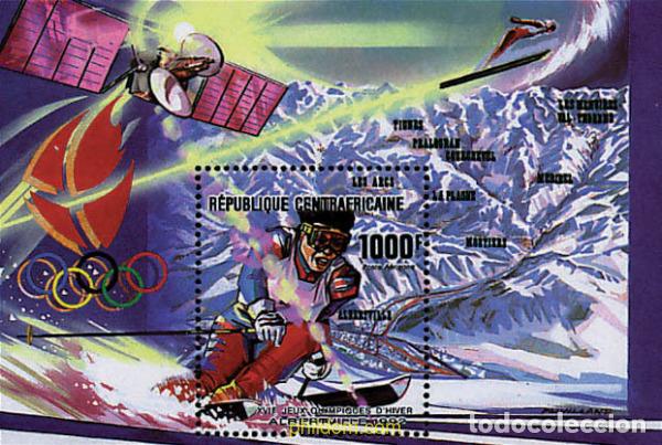 Sellos: 70607 MNH CENTROAFRICANA 1990 16 JUEGOS OLIMPICOS INVIERNO ALBERTVILLE 1992