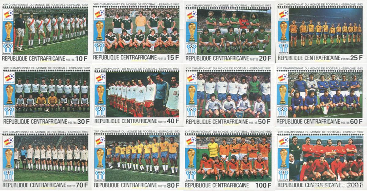 Sellos: 13468 MNH CENTROAFRICANA 1981 COPA DEL MUNDO DE FUTBOL. ESPA&Ntilde;A-82