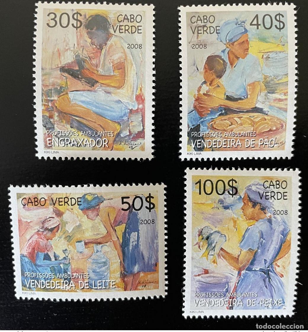 Sellos: Cabo Verde 2008 N&ordm; 930 - 933 Profissoes itinerantes workers