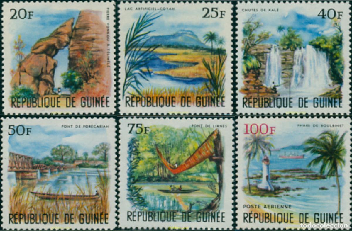 Sellos: 91208 MNH GUINEA 1966 PAISAJES