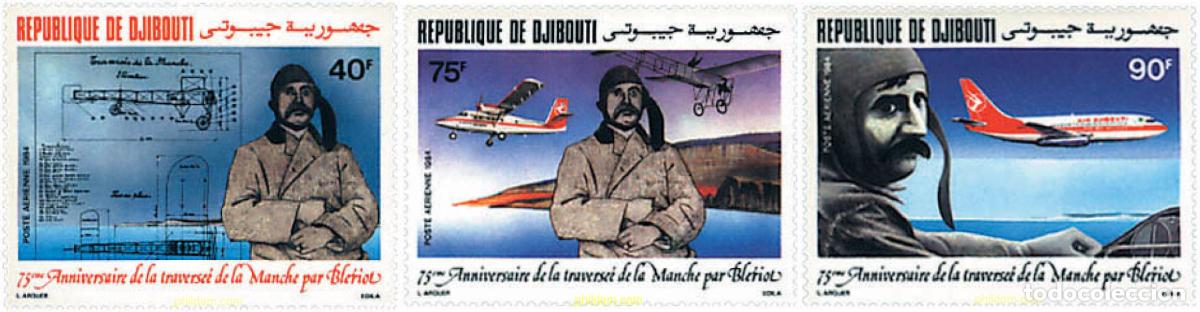 Sellos: 70613 MNH DJIBOUTI 1984 75 ANIVERSARIO DE LA TRAVESIA DEL CANAL DE LA MANCHA
