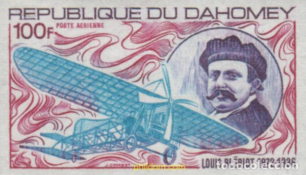 Sellos: 105325 MNH DAHOMEY 1972 PIONEROS DE LA AVIACION