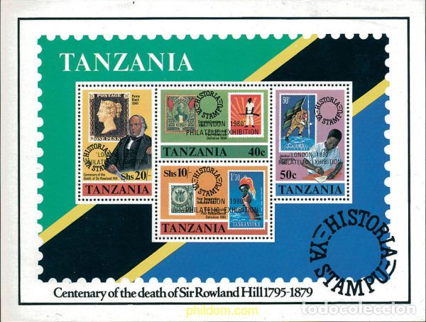 Sellos: 54468 MNH TANZANIA 1980 LONDON 80. EXPOSICION FILATELICA INTERNACIONAL