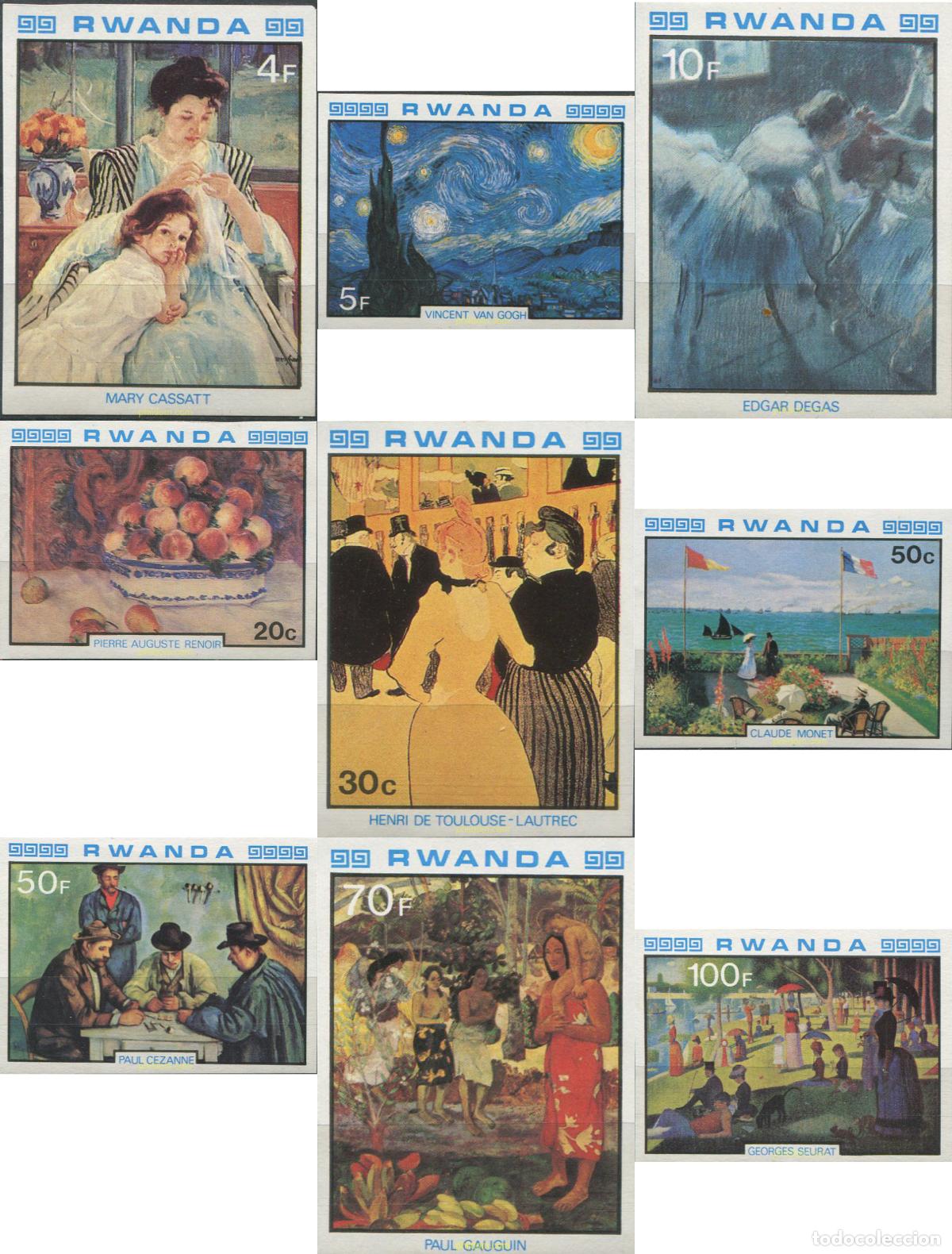 Sellos: 17928 MNH RUANDA 1980 PINTURAS DEL IMPRESIONISMO