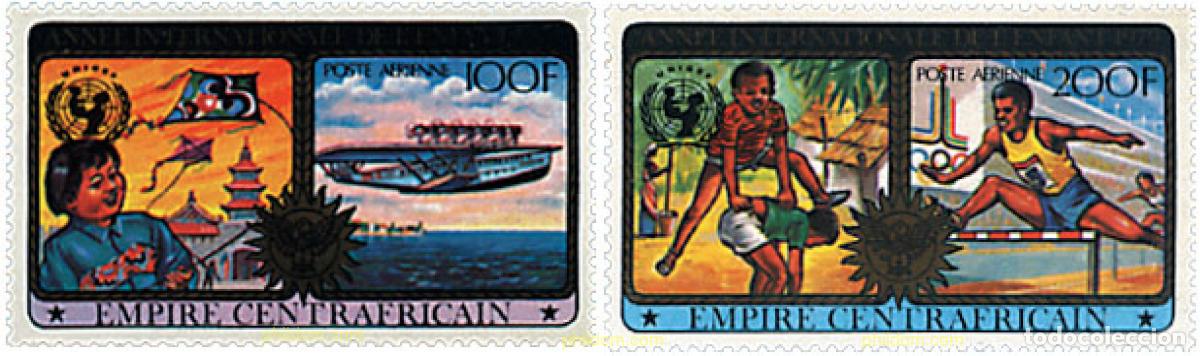 Sellos: 579181 MNH CENTROAFRICANA 1979 A&Ntilde;O INTERNACIONAL DEL NI&Ntilde;O