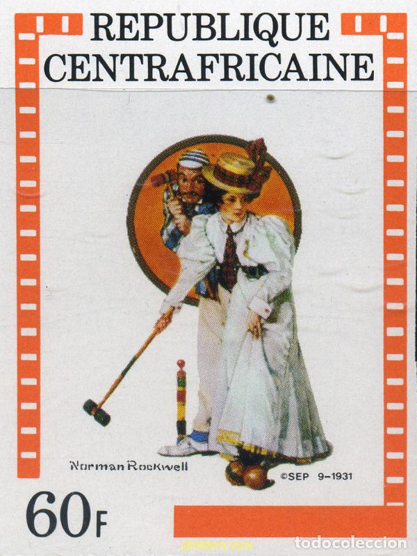 Sellos: 207465 MNH CENTROAFRICANA 1982 ILUSTRACIONES DE NORMAN ROCKWELL