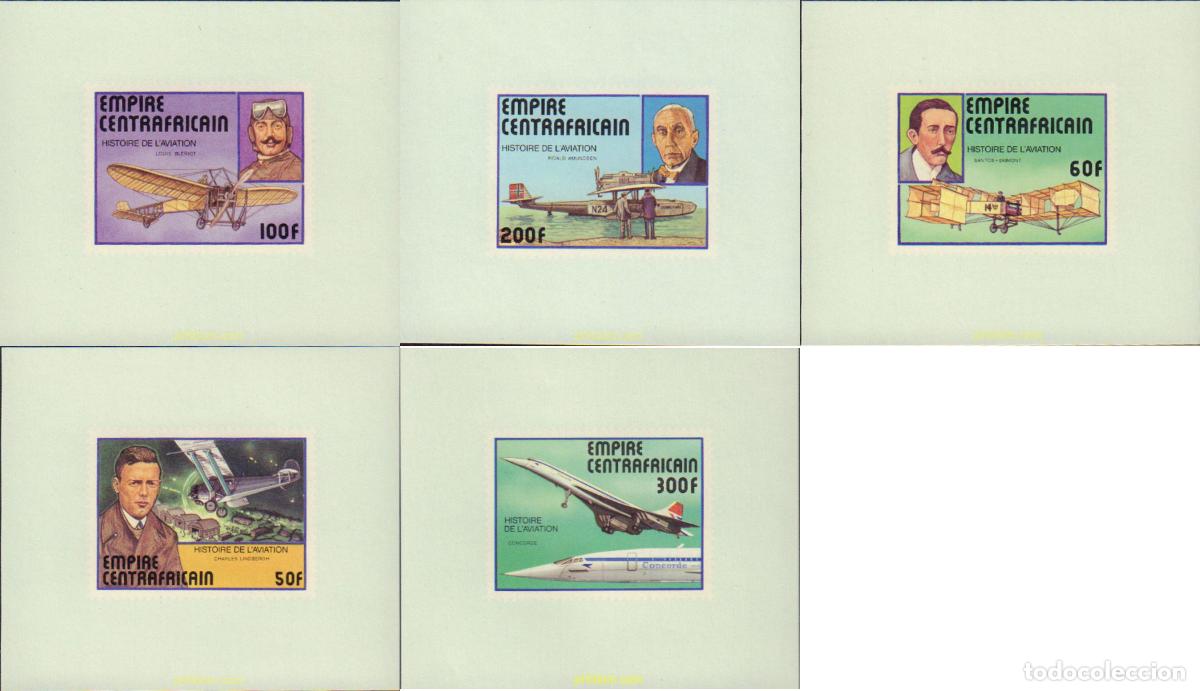 Sellos: 597489 MNH CENTROAFRICANA 1977 HISTORIA DE LA AVIACION