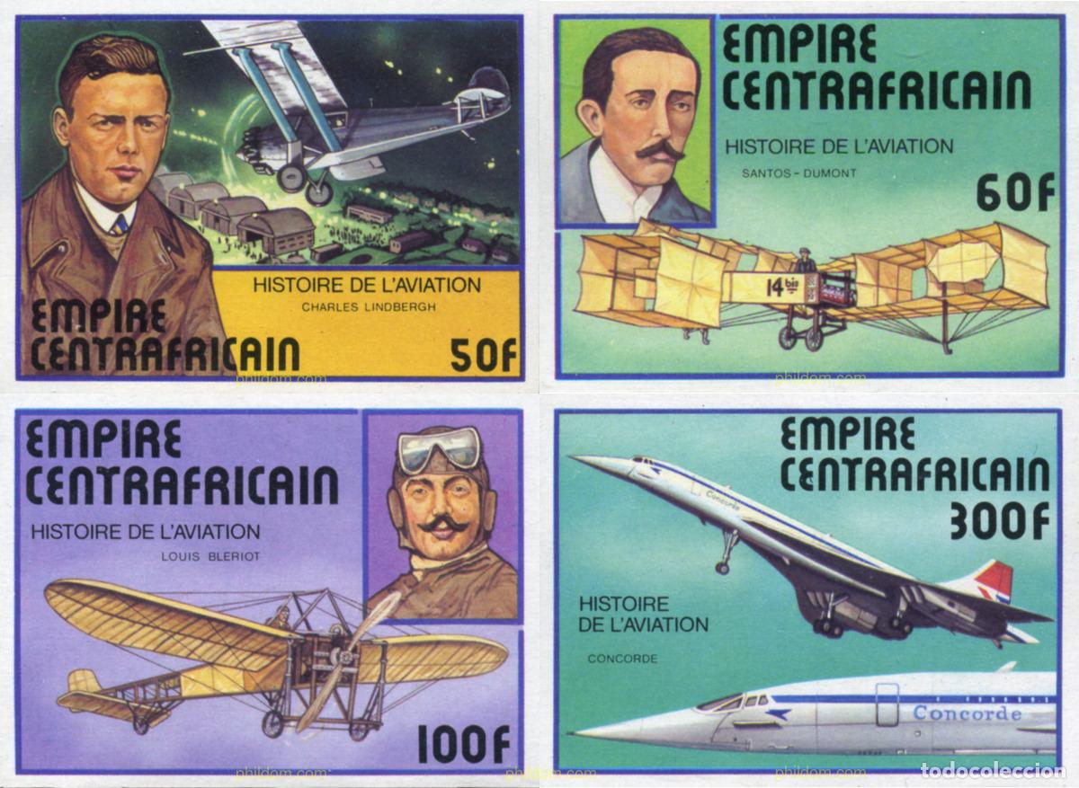 Sellos: 620015 MNH CENTROAFRICANA 1977 HISTORIA DE LA AVIACION