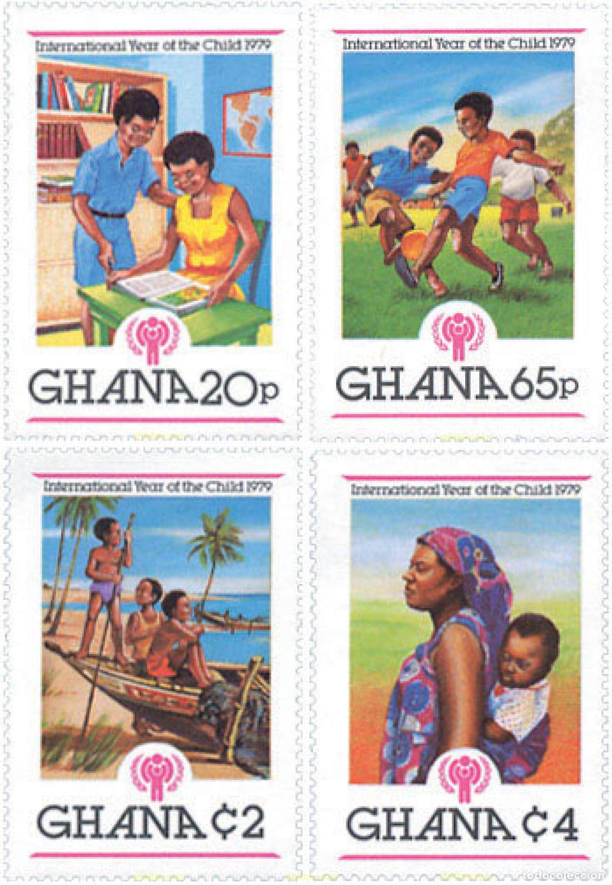 Sellos: 34109 MNH GHANA 1980 A&Ntilde;O INTERNACIONAL DEL NI&Ntilde;O