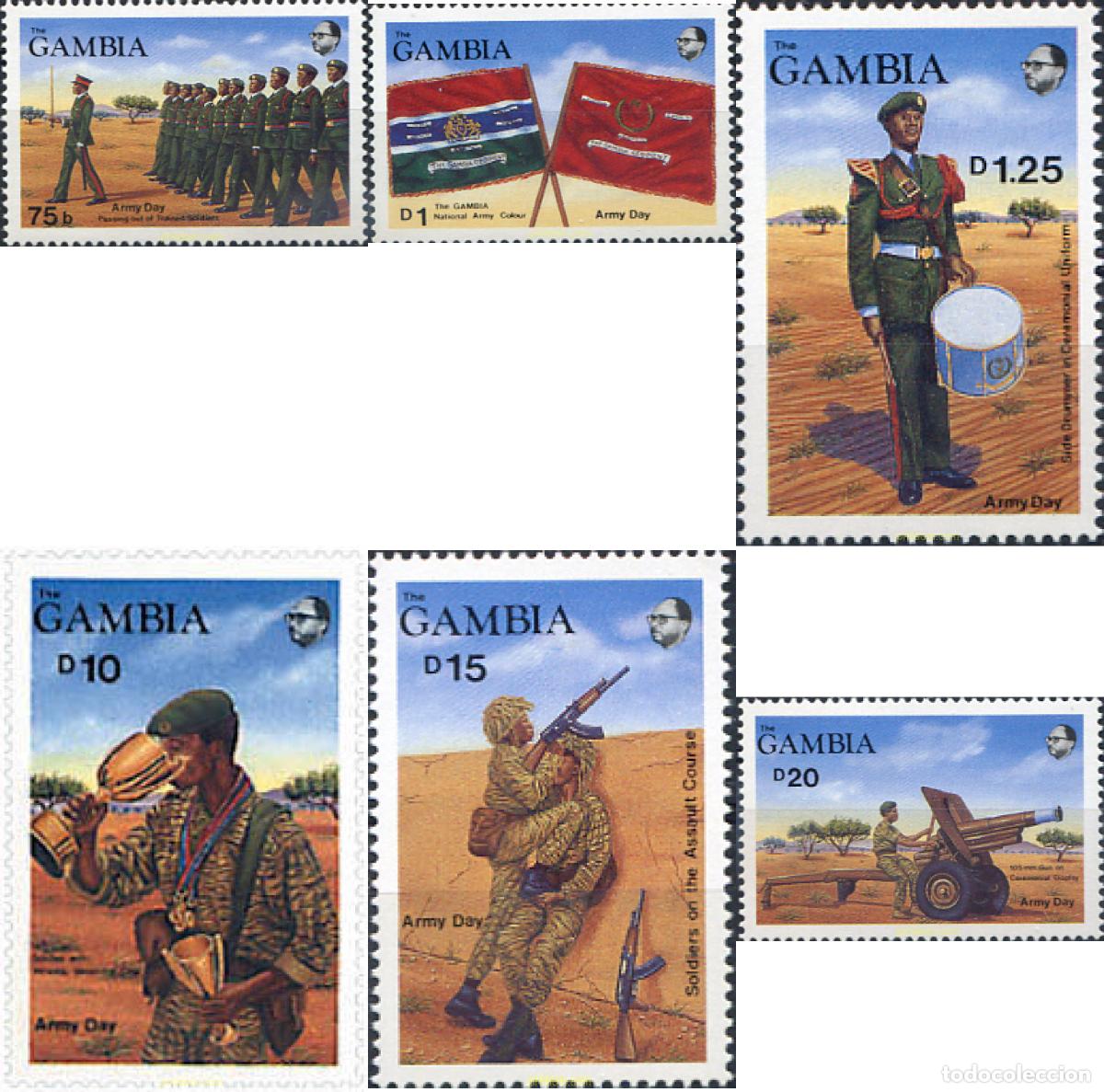 Sellos: 31267 MNH GAMBIA 1989 DIA DEL EJERCITO