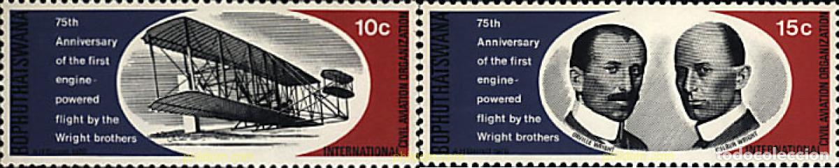 Sellos: 27919 MNH BOPHUTHATSWANA 1978 PIONEROS DE LA AVIACION