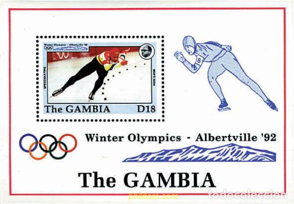 Sellos: 316874 MNH GAMBIA 1992 25 JUEGOS OLIMPICOS VERANO BARCELONA 1992 - 16 JUEGOS OLIMPICOS INVIERNO. AL