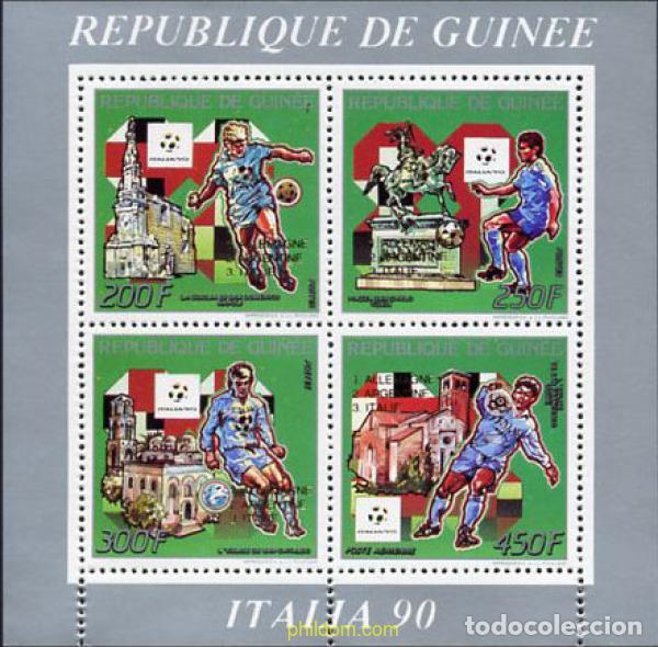 Sellos: 213236 MNH GUINEA 1993 COPA DEL MUNDO DE FUTBOL. ITALIA-90