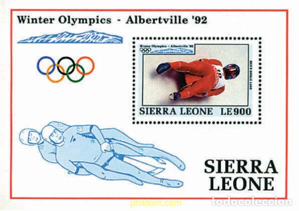 Sellos: 362141 MNH SIERRA LEONA 1992 25 JUEGOS OLIMPICOS VERANO BARCELONA 1992 - 16 JUEGOS OLIMPICOS INVIER