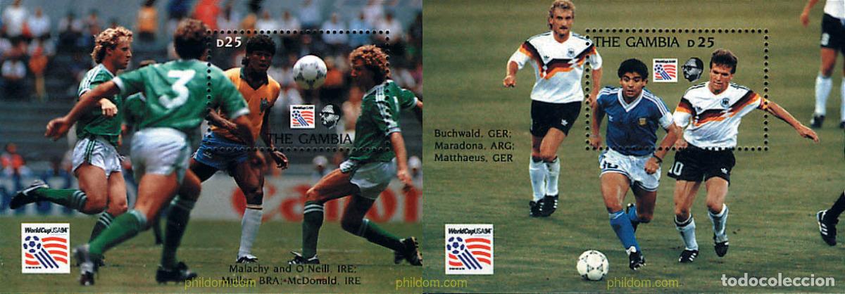 Sellos: 50915 MNH GAMBIA 1993 COPA DEL MUNDO DE FUTBOL. USA-94