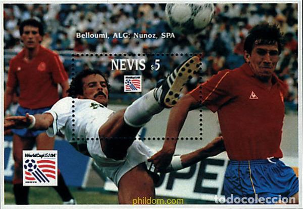 Sellos: 347409 MNH NEVIS 1993 COPA DEL MUNDO DE FUTBOL. USA-94
