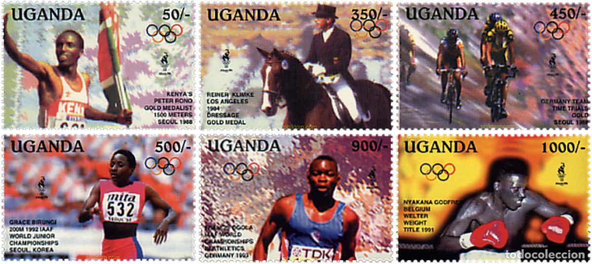 Sellos: 76831 MNH UGANDA 1995 26 JUEGOS OLIMPICOS VERANO ATLANTA 1996