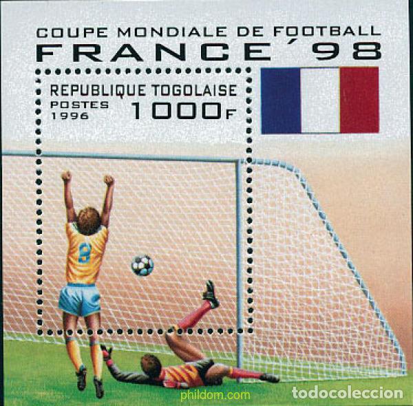 Sellos: 73762 MNH TOGO 1996 COPA DEL MUNDO DE FUTBOL. FRANCIA-98
