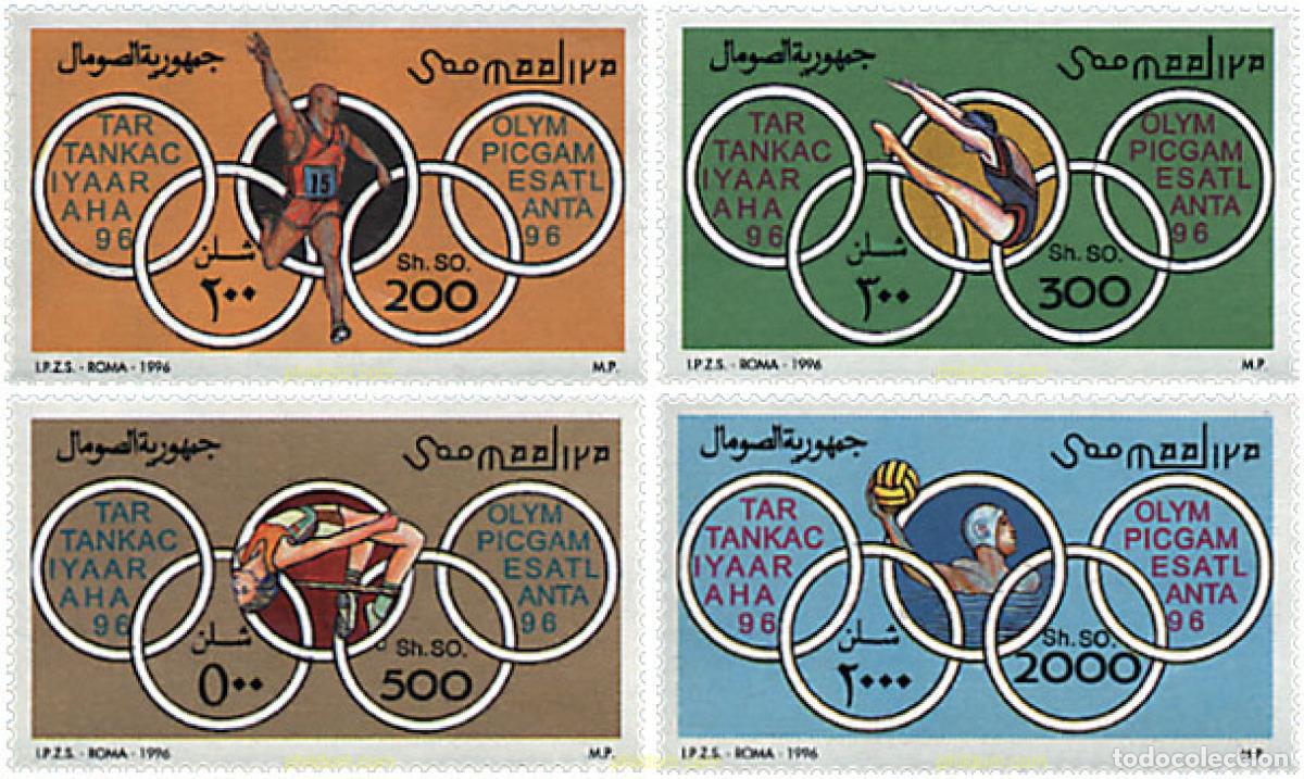Sellos: 72020 MNH SOMALIA 1996 26 JUEGOS OLIMPICOS VERANO ATLANTA 1996