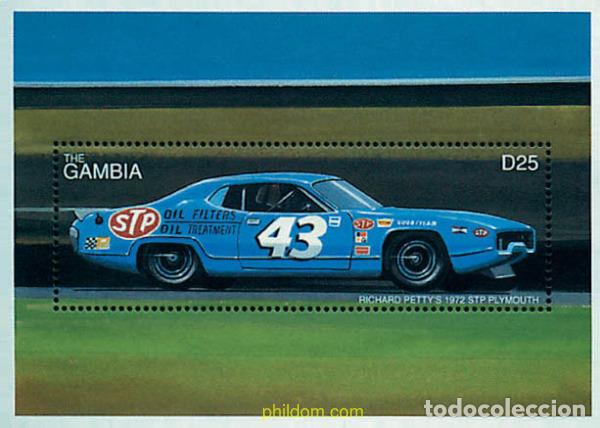 Sellos: 89142 MNH GAMBIA 1996 HOMENAJE A RICHARD PETTY