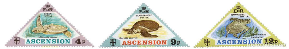 Selos: 72655 MNH ASCENSION 1973 TORTUGAS MARINAS