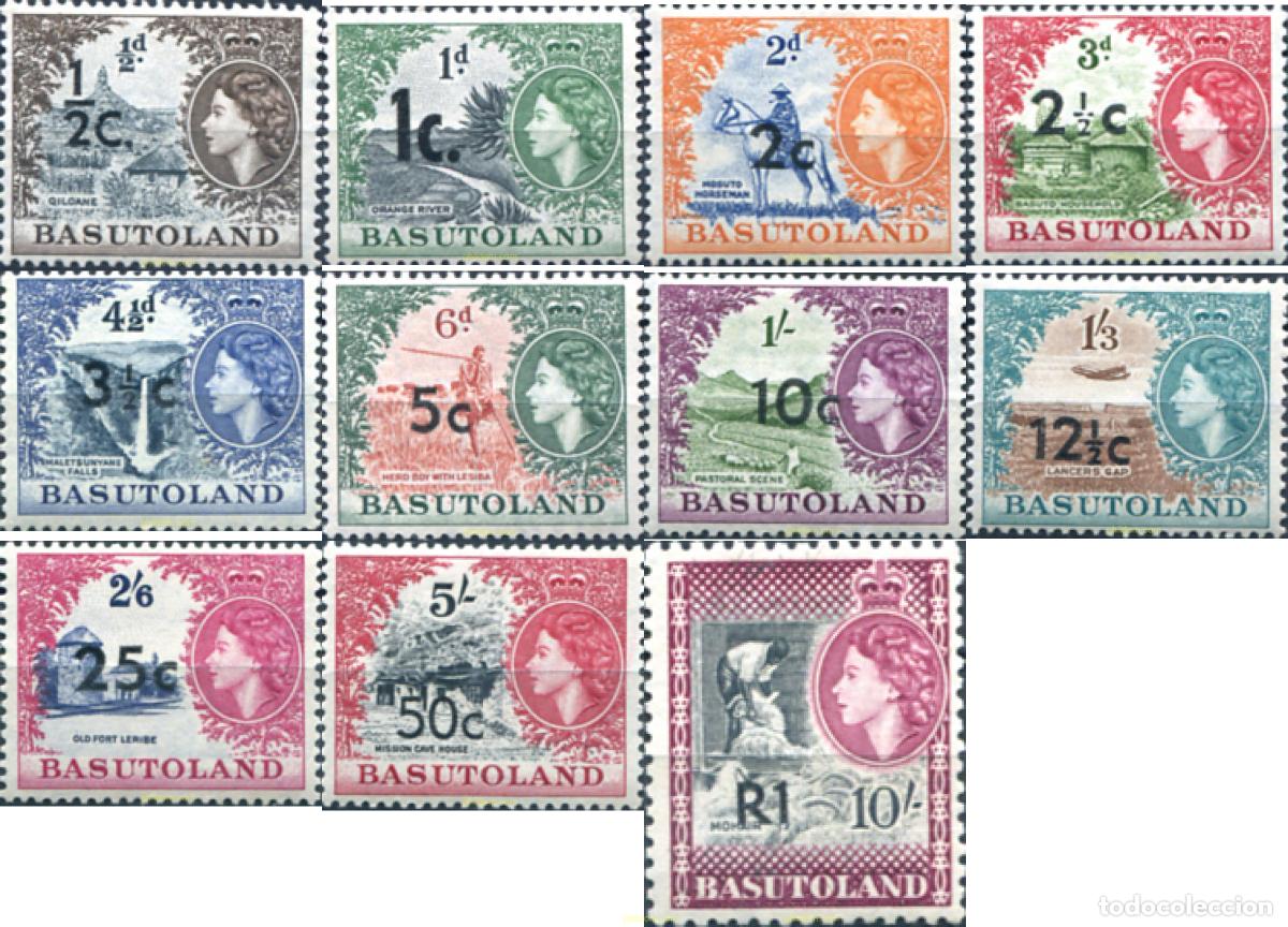 Sellos: 72698 MNH BASUTOLANDIA 1961 REPTIL