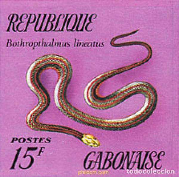 Sellos: 221433 MNH GABON 1972 REPTILES
