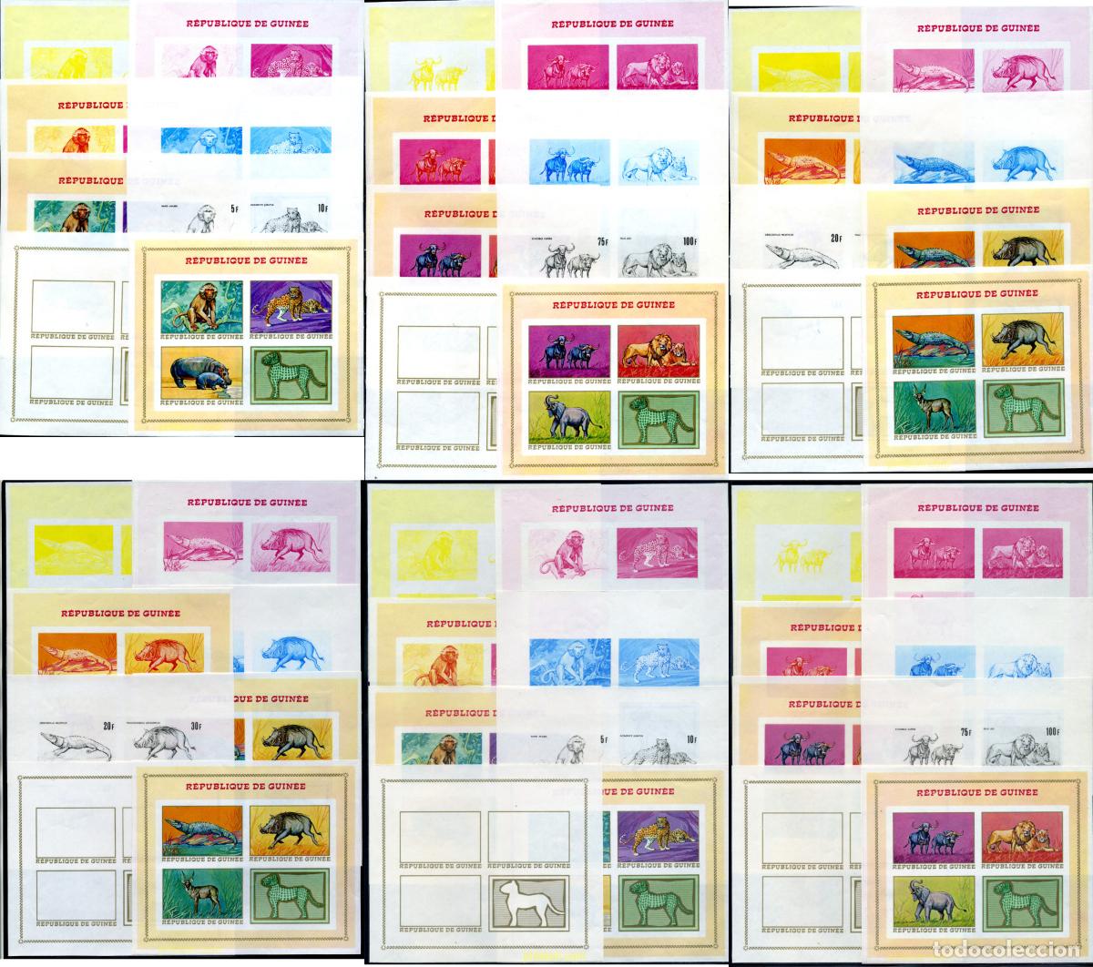 Sellos: 214562 MNH GUINEA 1968 FAUNA AFRICANA