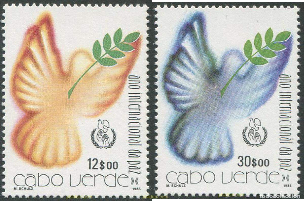 Sellos: 28308 MNH CABO VERDE 1986 A&Ntilde;O INTERNACIONAL DE LA PAZ