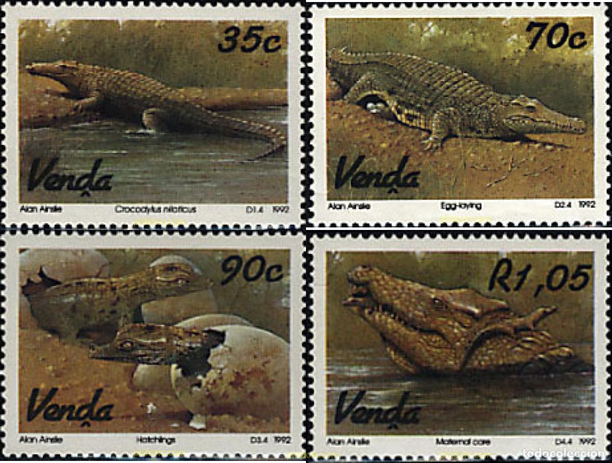 Sellos: 28309 MNH VENDA 1992 CICLO DE REPRODUCCION DEL COCODRILO