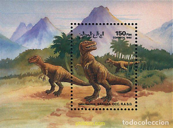 Sellos: 35671 MNH REPUBLICA ARABE SAHAURI DEMOCRATICA 1992 FAUNA PREHISTORICA