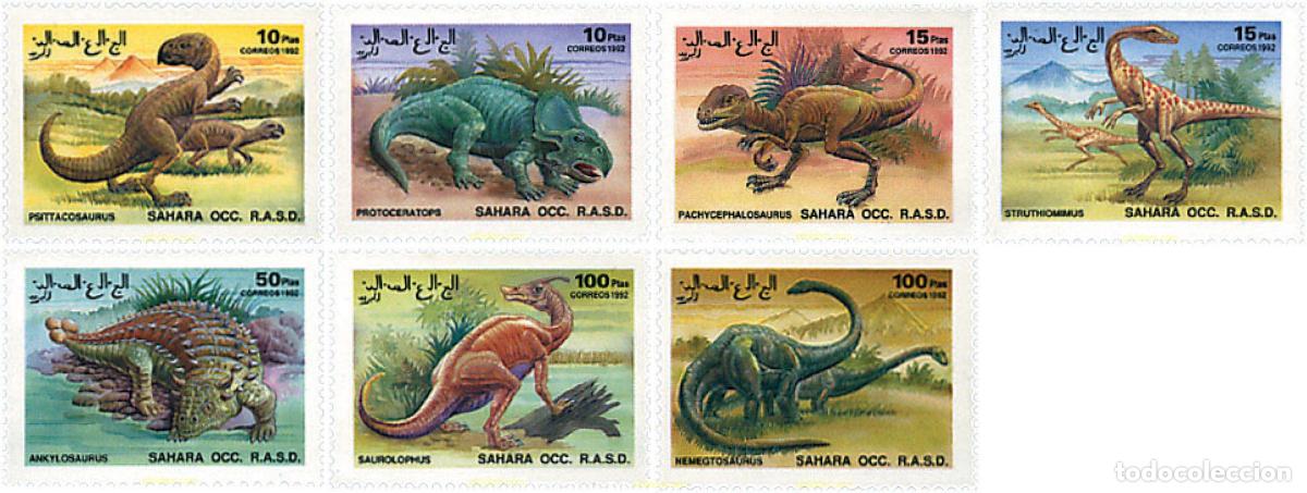 Sellos: 40906 MNH REPUBLICA ARABE SAHAURI DEMOCRATICA 1992 FAUNA PREHISTORICA