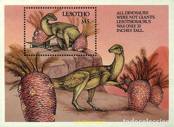 Sellos: 337948 MNH LESOTHO 1992 FAUNA PREHISTORICA