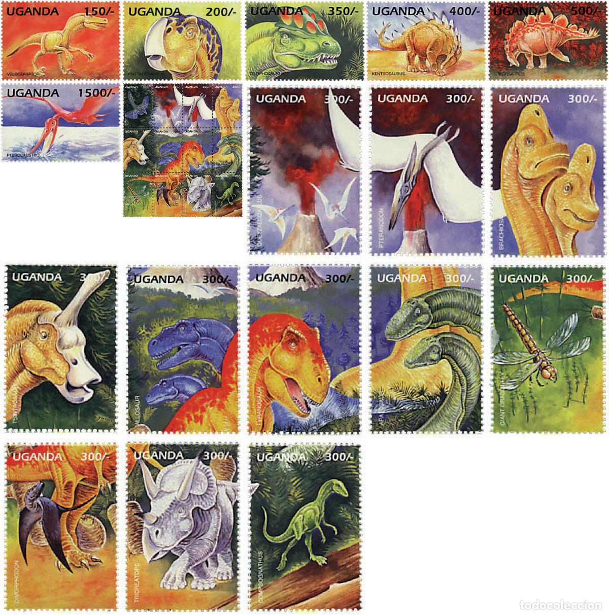 Selos: 97394 MNH UGANDA 1995 FAUNA PREHISTORICA