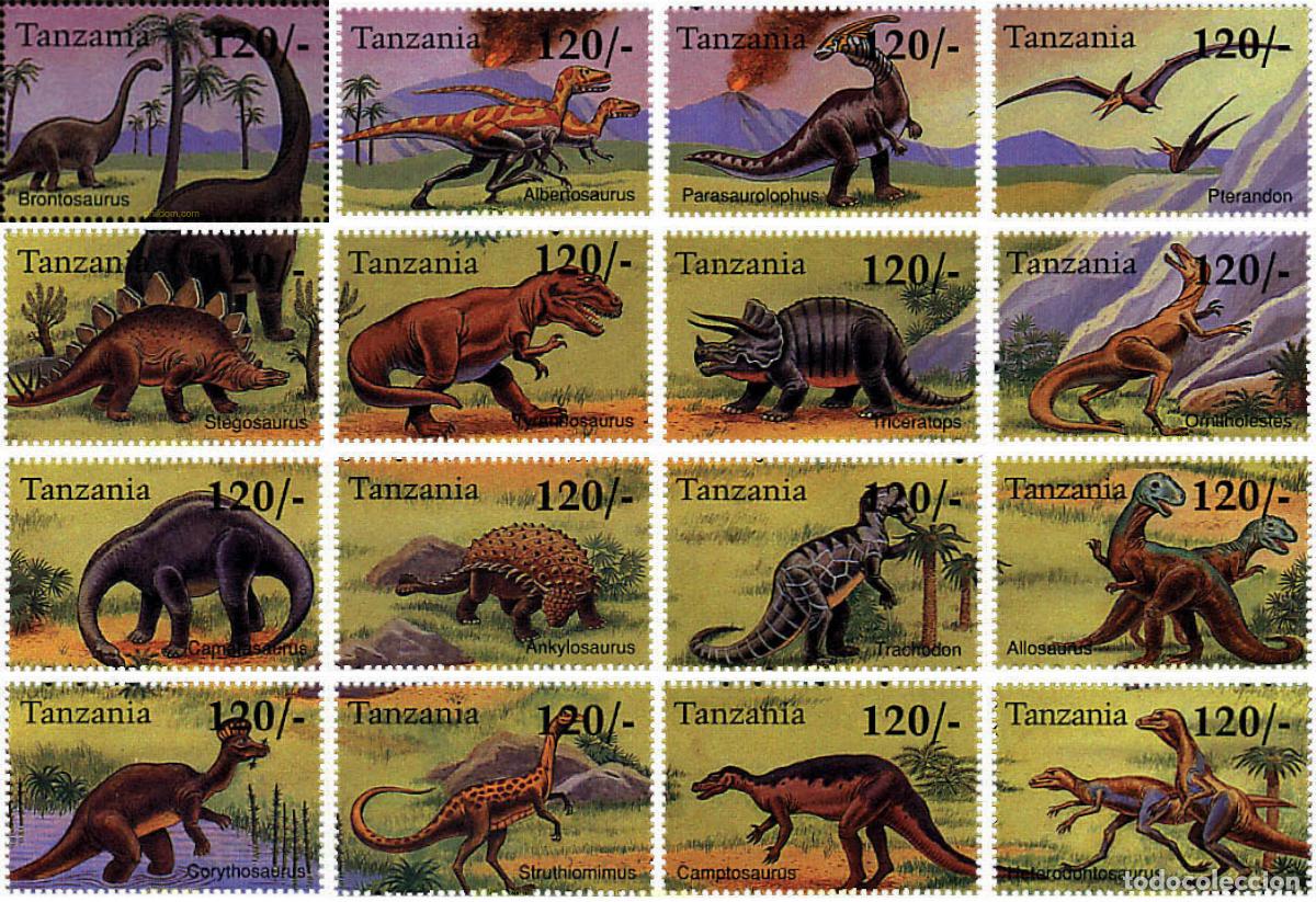 Sellos: 366970 MNH TANZANIA 1994 EL MUNDO DE LOS DINOSAUROS