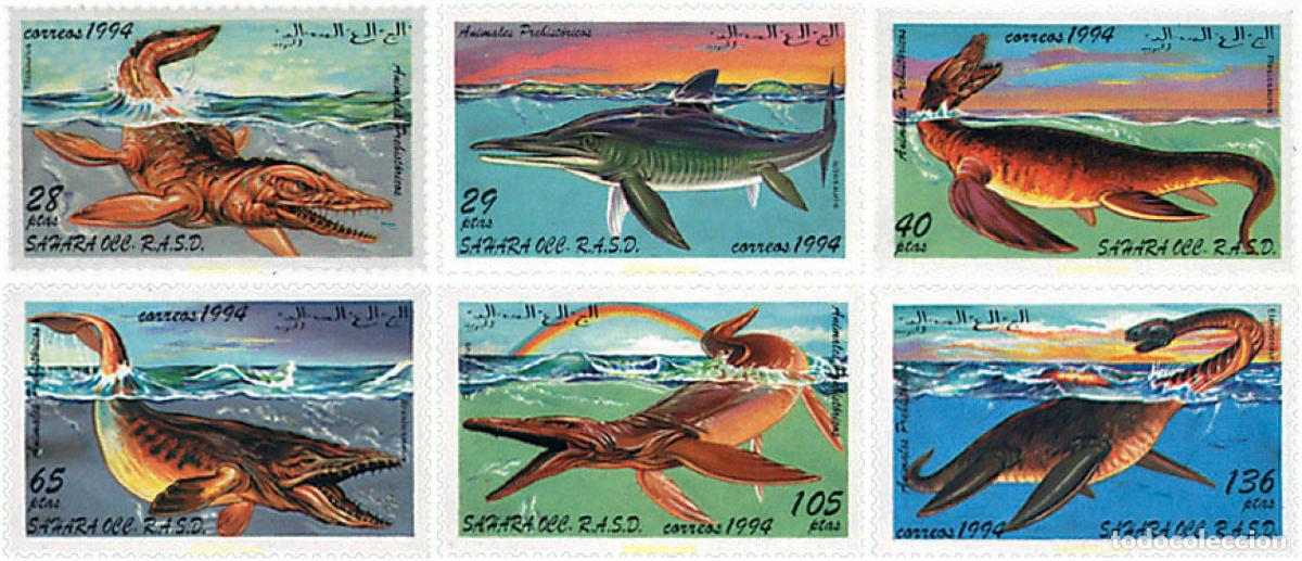 Sellos: 40907 MNH REPUBLICA ARABE SAHAURI DEMOCRATICA 1994 FAUNA PREHISTORICA