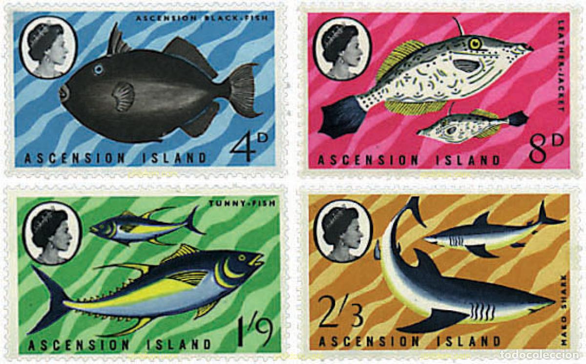 Sellos: 80660 MNH ASCENSION 1968 PECES