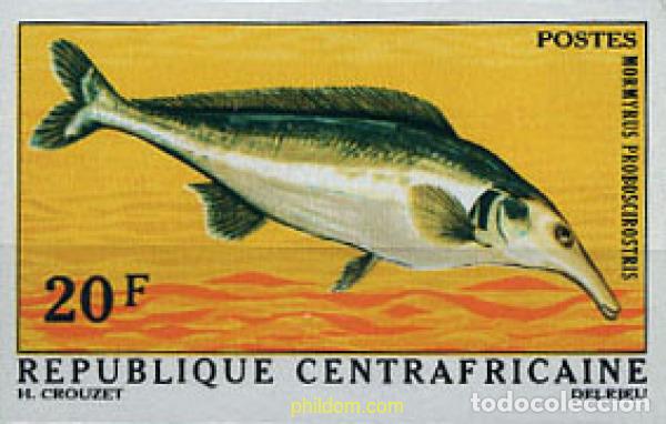 Sellos: 207097 MNH CENTROAFRICANA 1971 PECES TROPICALES