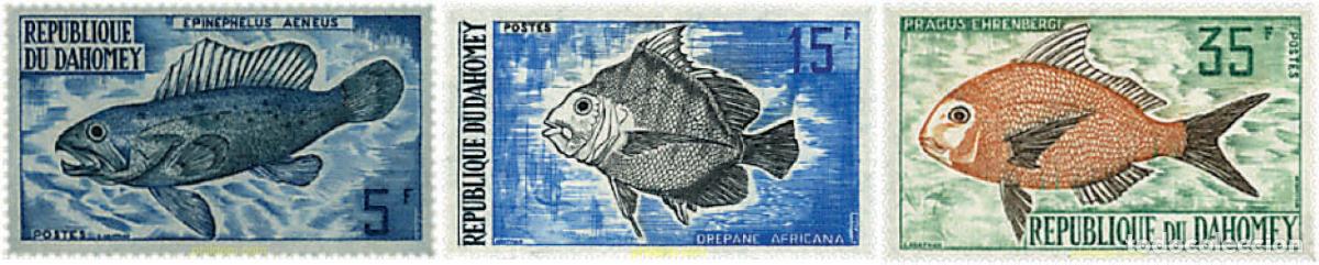 Sellos: 28392 MNH DAHOMEY 1973 PECES
