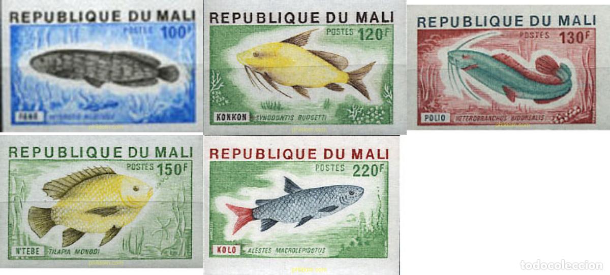 Sellos: 192634 MNH MALI 1976 PECES