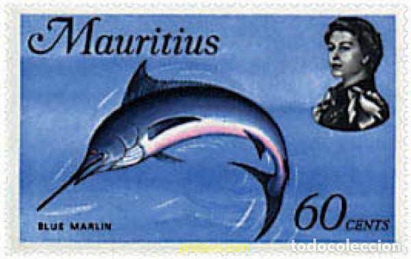 Sellos: 343040 MNH MAURICIO 1969 FAUNA MARINA