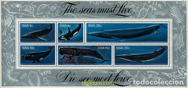Sellos: 40532 MNH SUR OESTE AFRICANO 1980 BALLENAS