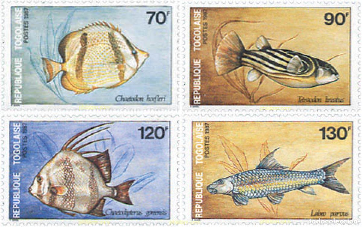 Sellos: 73750 MNH TOGO 1987 PECES