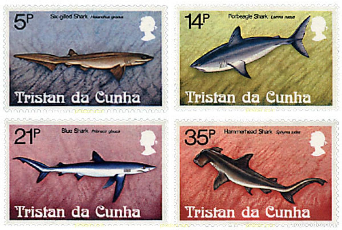 Sellos: 42761 MNH TRISTAN DA CUNHA 1982 TIBURONES