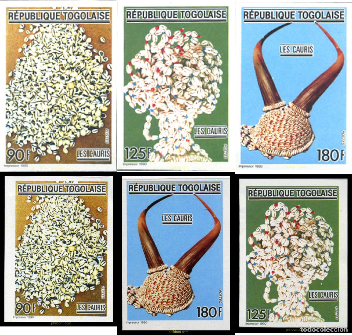 Sellos: 191748 MNH TOGO 1990 CONCHAS