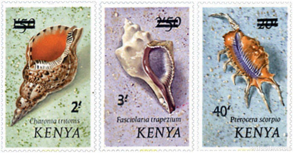 Sellos: 53535 MNH KENIA 1975 CONCHAS