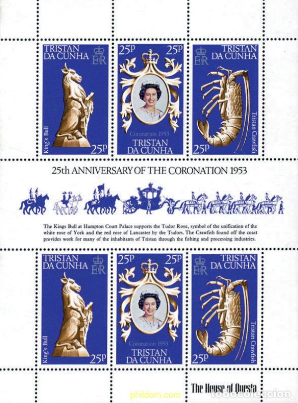 Sellos: 147381 MNH TRISTAN DA CUNHA 1978 ANIVERSARIO DE LA CORONACION DE LA REINA ISABEL II