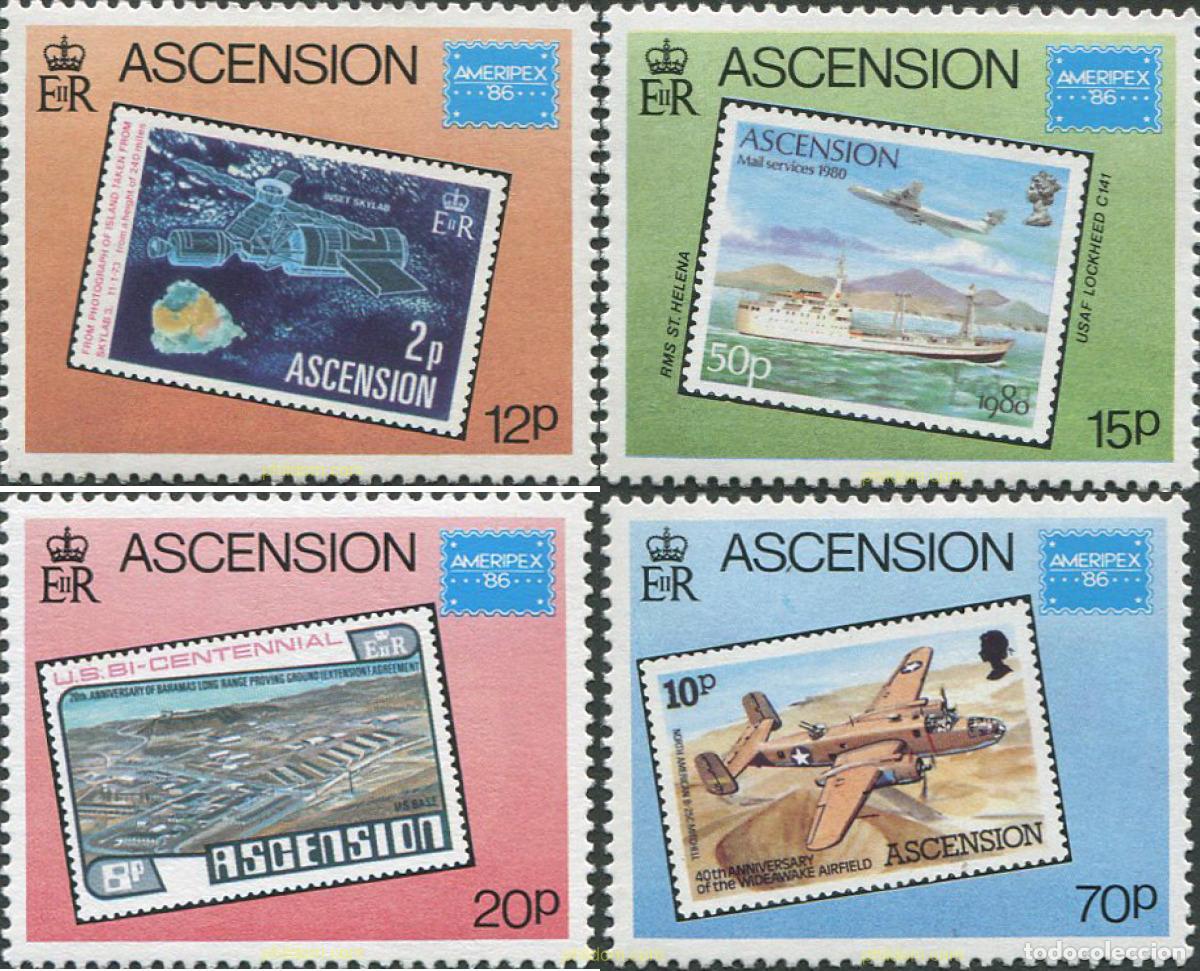Sellos: 97573 MNH ASCENSION 1986 AMERIPEX 86. EXPOSICION FILATELICA INTERNACIONAL