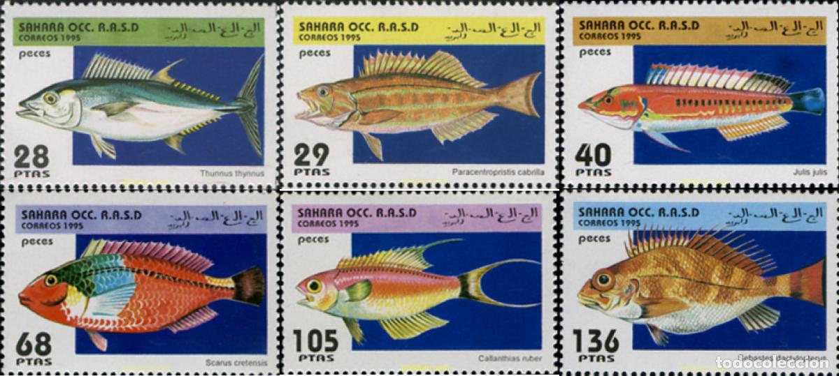 Sellos: 239321 MNH REPUBLICA ARABE SAHAURI DEMOCRATICA 1995 PECES