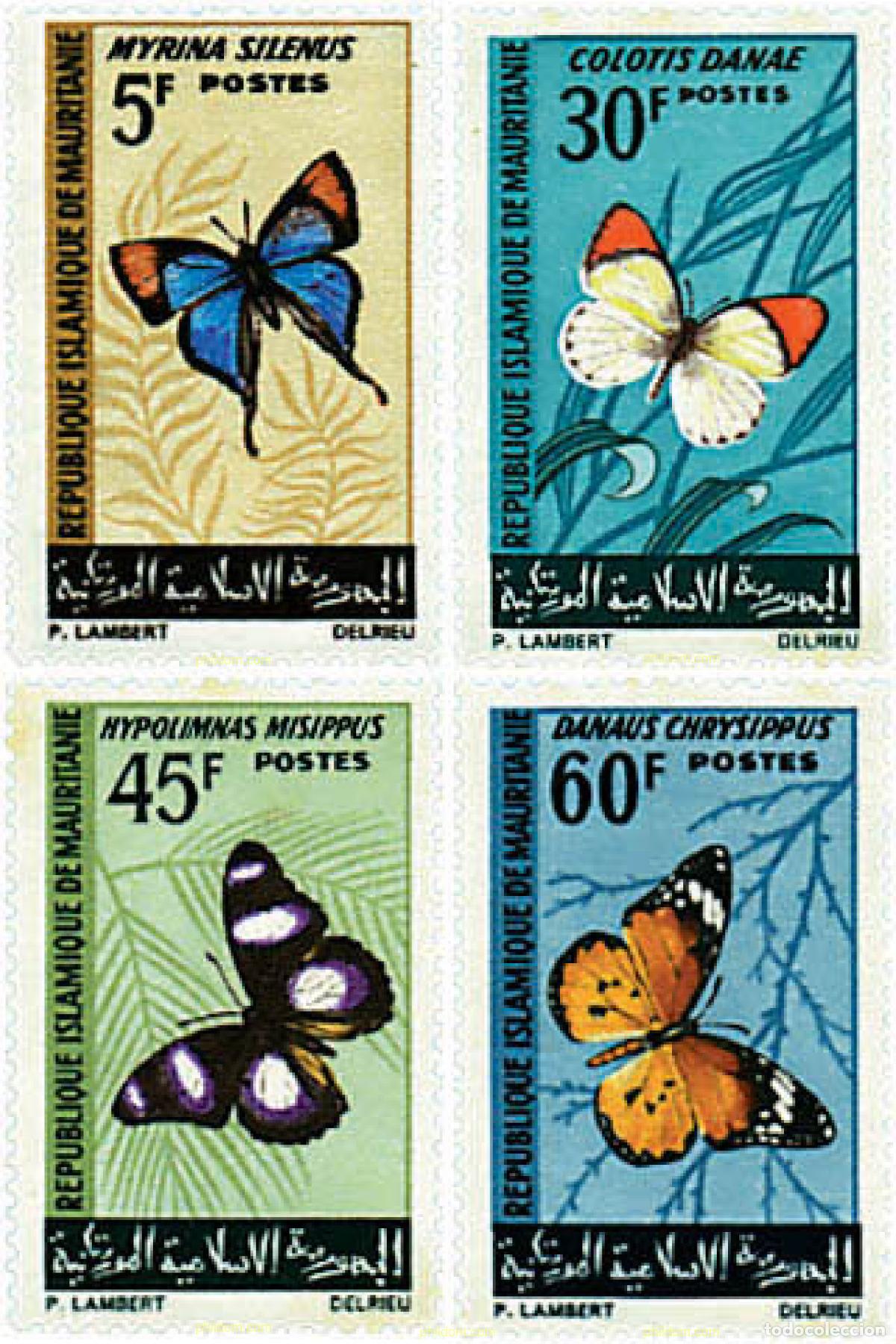 Sellos: 76493 MNH MAURITANIA 1966 MARIPOSAS